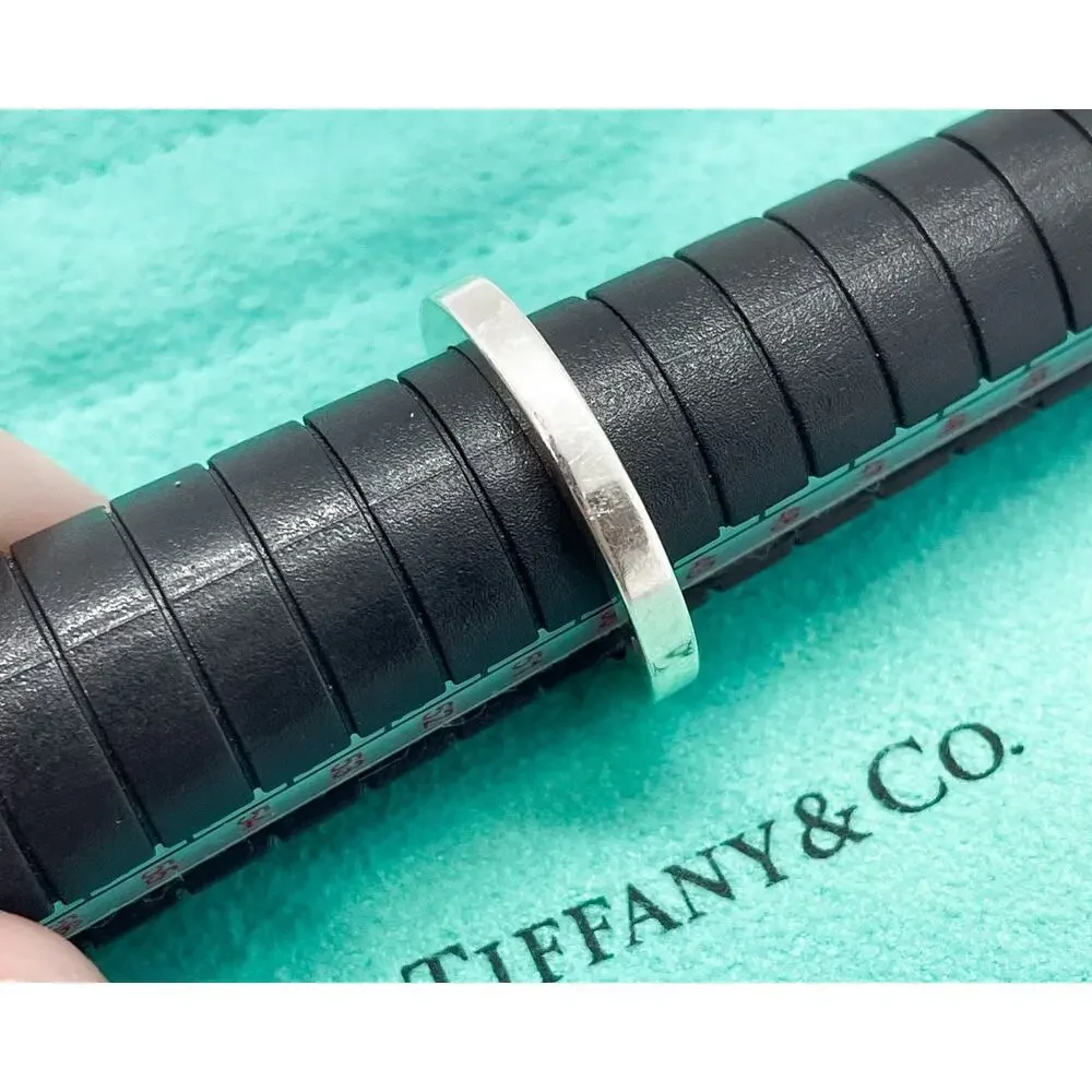 Tiffany & Co. T Square Sterling Silver Ring Size 5.25